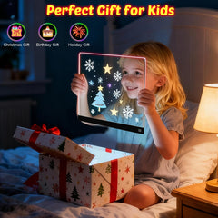 MOKOQI Kids LED drawing board color-changing light for night-time drawing