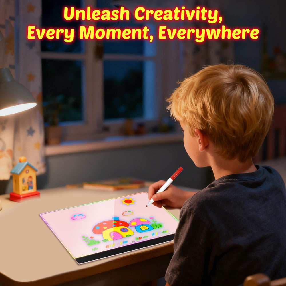 MOKOQI Kids LED drawing board night light doubles as cozy glow