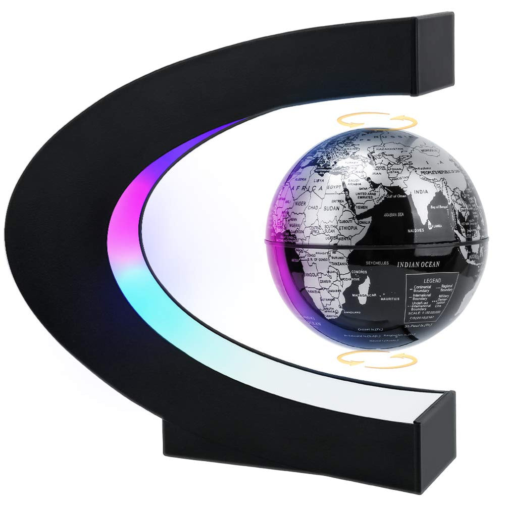 MOKOQI levitating globe stand, a striking desk centerpiece that sparks curiosity.