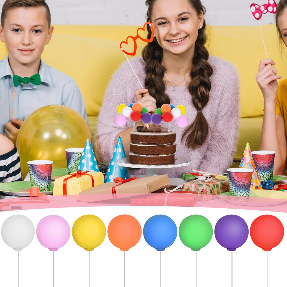 Molain colorful cupcake toppers suit weddings and baby showers
