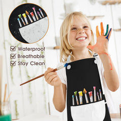 Molain kids apron is machine-washable for easy cleanup after activities