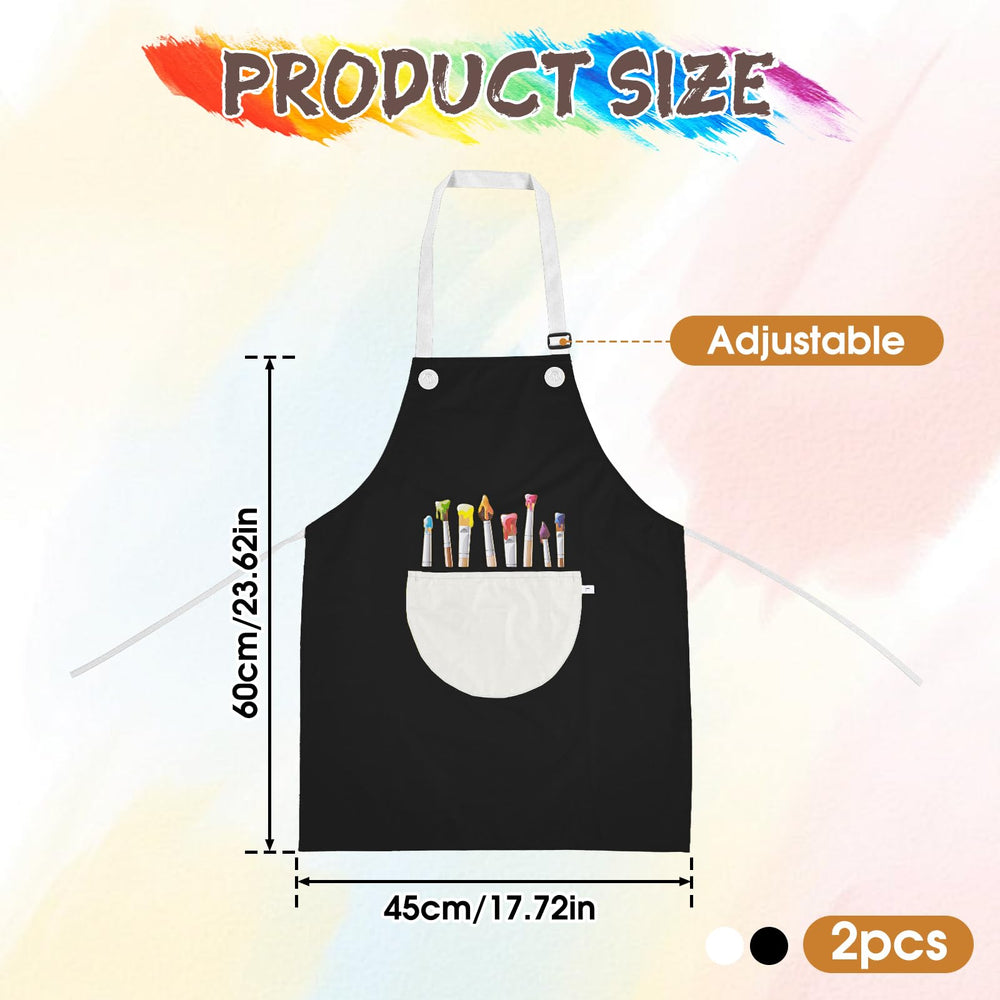 Molain kids apron with large pockets to store brushes and tools during painting