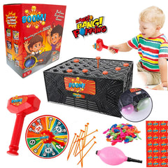 MoliDow Bang Popping Balloon Game box ready for family fun and game night