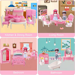 Molingxuan Princess dollhouse kitchen essentials for complete pretend meals