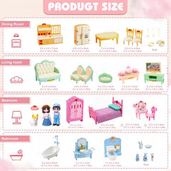 Molingxuan Princess Dollhouse kitchen essentials invite creative storytelling and detailed pretend meals.