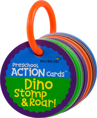MOLLYBEE KIDS Dino Stomp and Roar card set for imaginative play