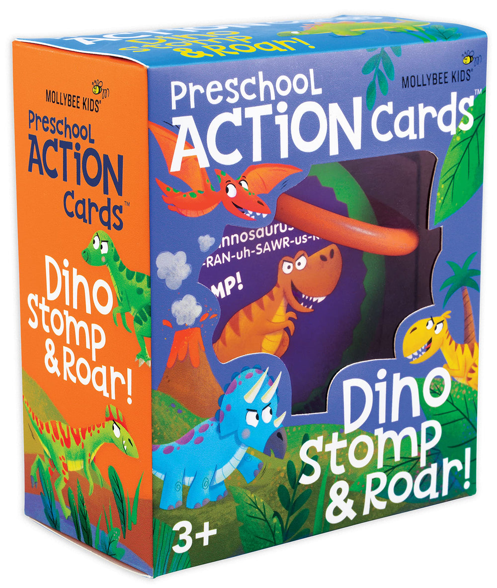 MOLLYBEE KIDS Dynomite Dinos activity shows kids running and crawling