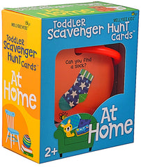 MOLLYBEE KIDS scavenger hunt card with a book, supports language development and recognition.