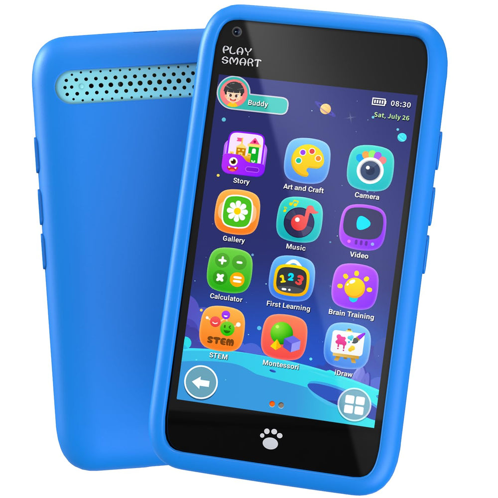 MOMILLA Kids Phone with front camera for selfies and learning moments.