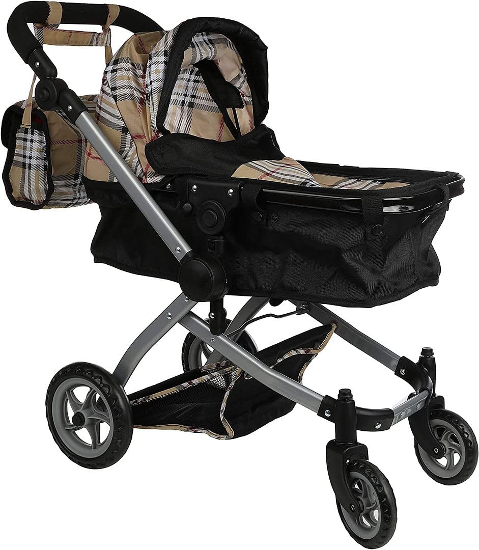 Bassinet cover adds a cozy touch during pretend use