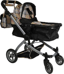 Bassinet cover adds a cozy touch during pretend use