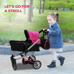 Mommy and Me Babyboo doll pram convertible seat for multiple play setups