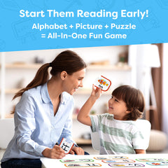 Momo and Nashi ABC letters with phonics illustrations support early reading.