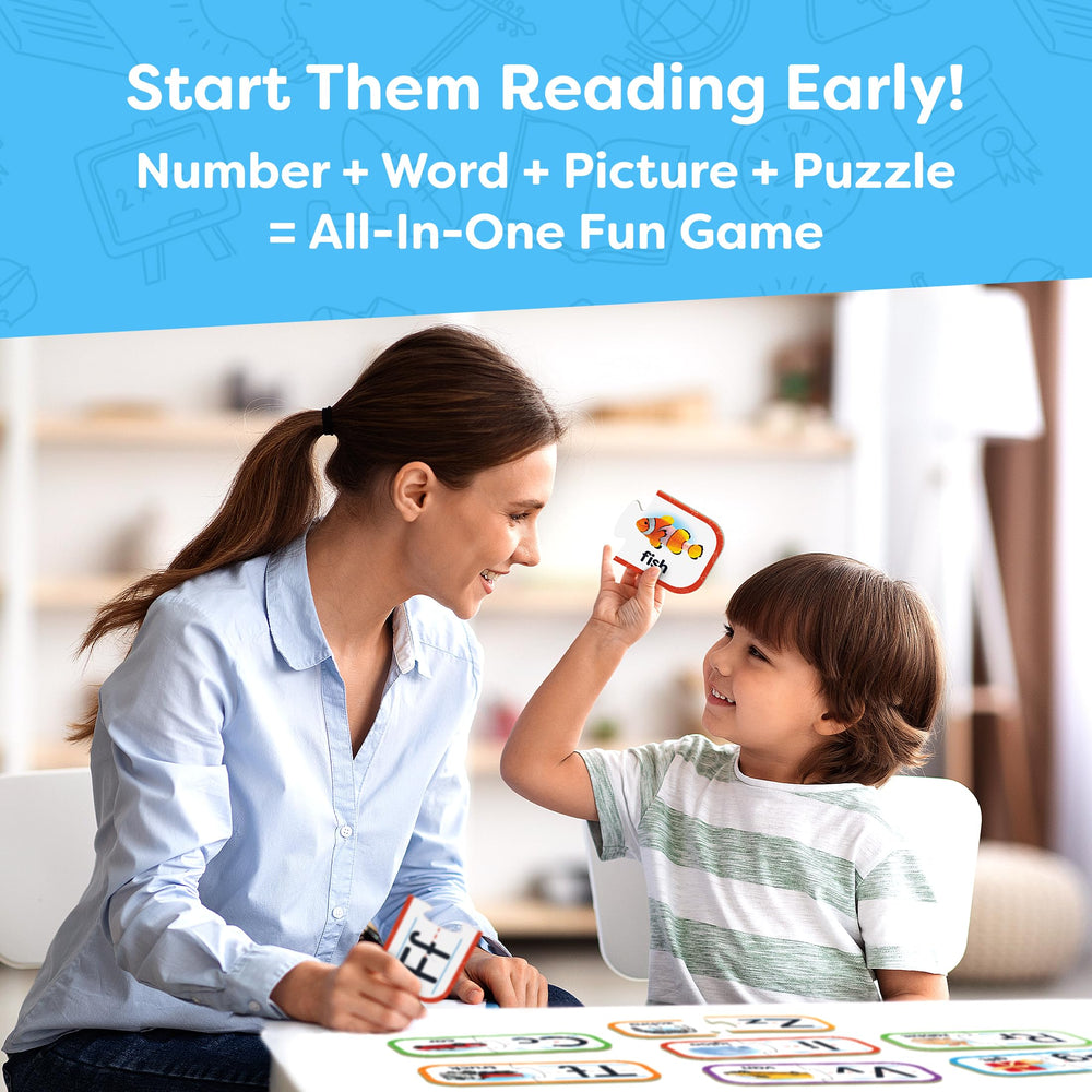 Momo & Nashi bright visuals pairing numbers and words support early math language.
