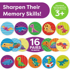 Colorful dinosaur art on durable cards inspires imaginative play with Momo & Nashi.