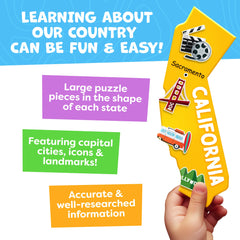 Momo and Nashi floor puzzle with large pieces supports hands-on learning and teamwork.