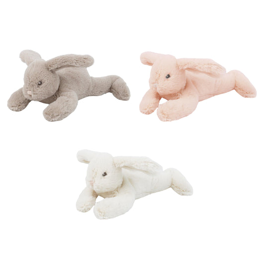 MON AMI Button Bunny Plush Set: three 7-inch rabbits for comforting bedtime snuggles.