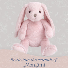 MON AMI Rosie Bunny plush with floppy ears invites gentle hugs and imaginative play.