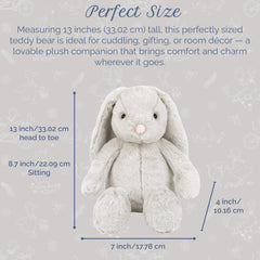 MON AMI Sterling Bunny embroidery details add charm and character.