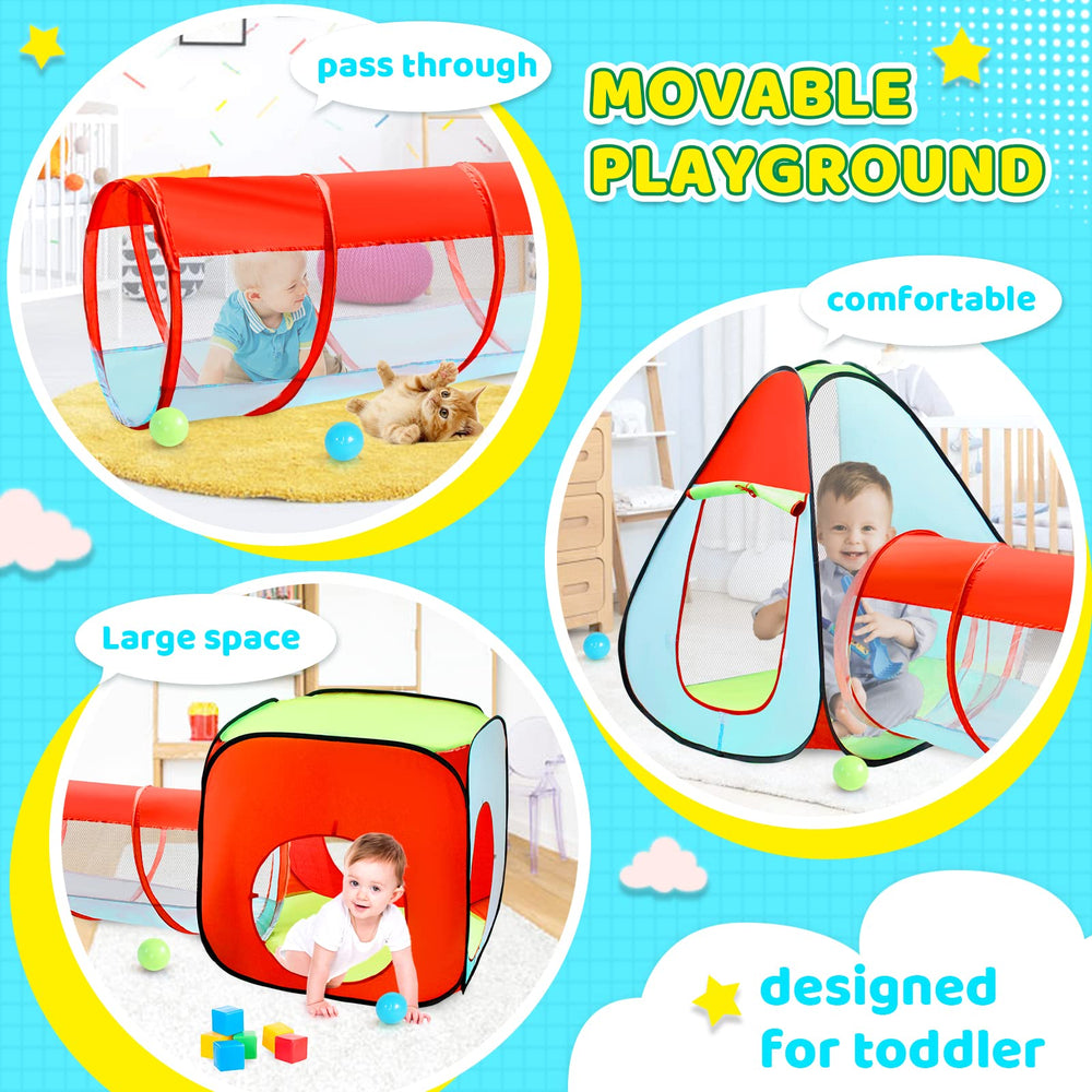 Moncoland ball pit tent with castle promoting imaginative play