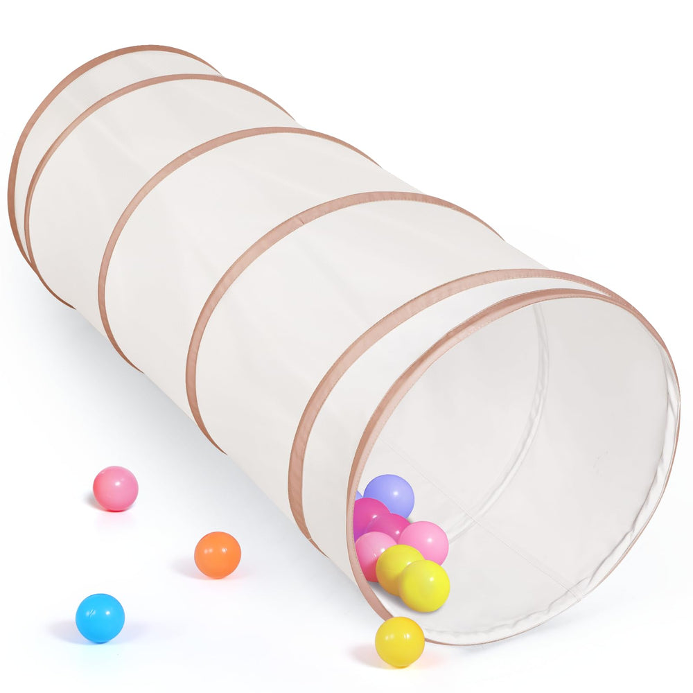 Moncoland play tunnel pop-up setup for quick indoor fun