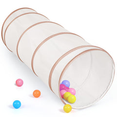 Moncoland play tunnel pop-up setup for quick indoor fun