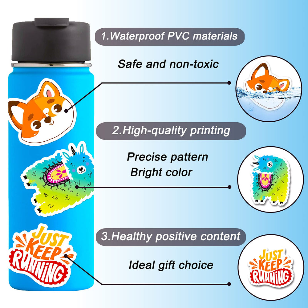 MonEnfance waterproof stickers for water bottles support easy reuse on daily items.