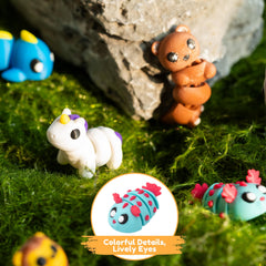 MONJITA mini animal figurines in a cute collection perfect for desks