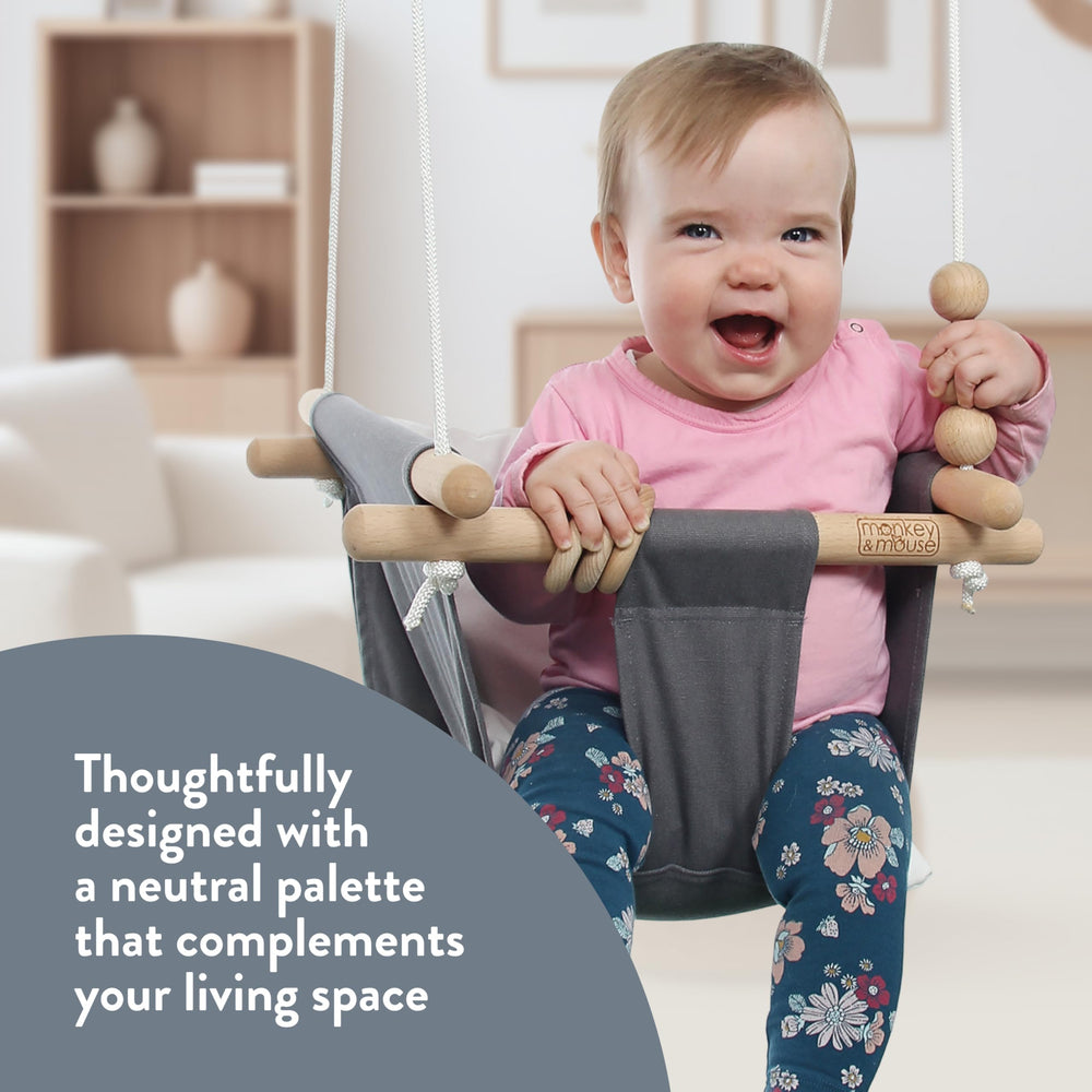 Soft cotton canvas provides a cozy, durable surface for playtime and lounging.