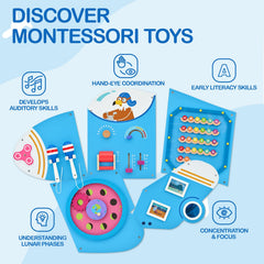 Monläurd airplane wall panel child playing exploring fine motor activities.