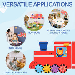 Monläurd Montessori learning board supports self-directed exploration and problem-solving through varied activities.