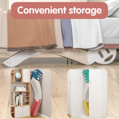 Monleelnom couch slide stores compactly under bed when not in use.