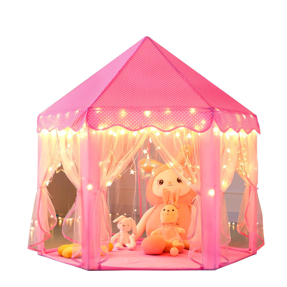 Monobeach Princess Castle Play Tent front view for imaginative play and cozy hideaways.