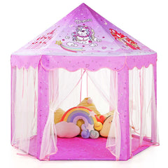 Monobeach Princess Tent unicorn castle for cozy indoor playtime.