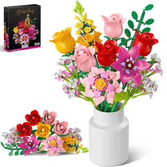 MONOFUN red roses bouquet component for lifelike home decor.