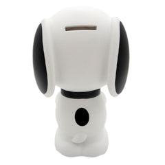 Monogram Snoopy figure bank lid-open detail reveals removable cap.