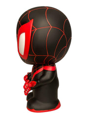 Monogram Spider-Man Miles Morales coin bank close-up reveals intricate costume detailing