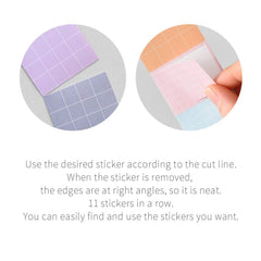 Monolike Wow Sticker mini square set box: portable storage keeps stickers tidy.