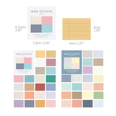 Monolike Wow Sticker Plan ver.1 designs: two styles to spark creativity.