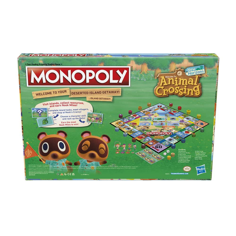 Indoor family game night with Monopoly Animal Crossing edition and colorful pieces