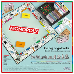 Monopoly eight metal tokens offer easier handling and a tactile playing experience.