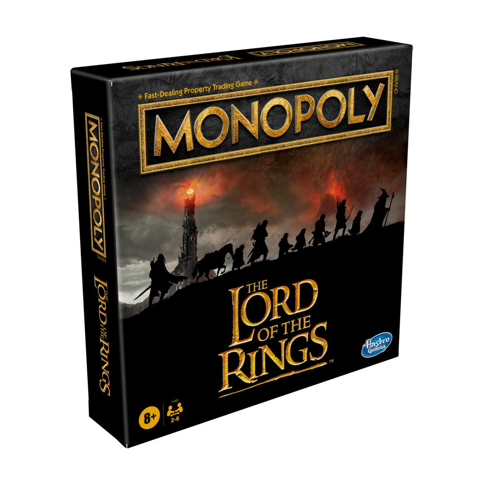 Monopoly Lord of the Rings character pieces ready for cooperative, competitive play