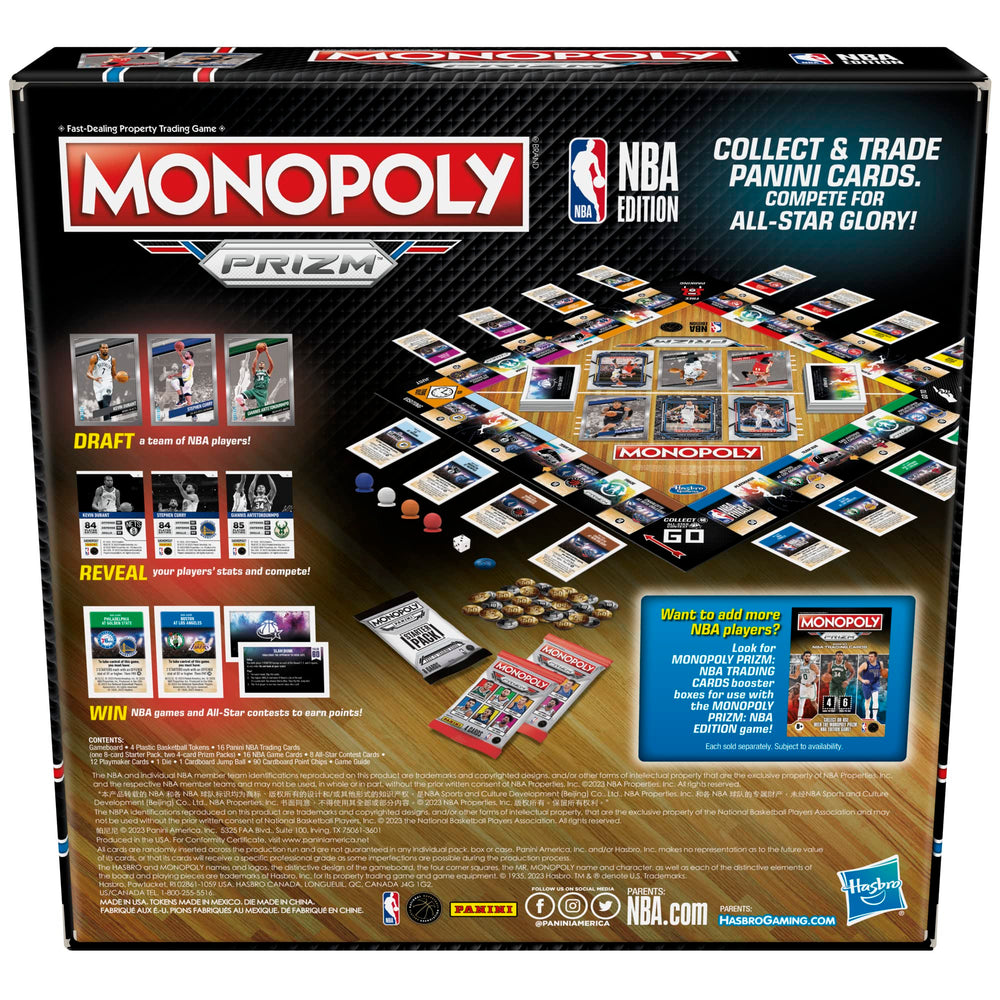 Monopoly NBA dice set for quick, suspenseful turns