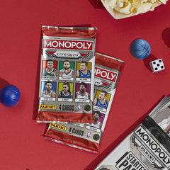 Monopoly NBA packaging box with collectible cards