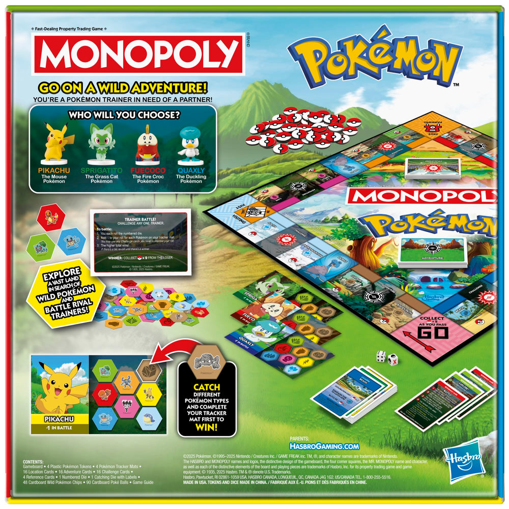Poké Balls and tokens set from Monopoly Pokémon Edition for catching action