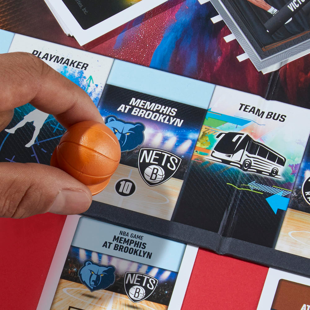 Monopoly Prizm NBA 2nd Edition game board top view showcases layout