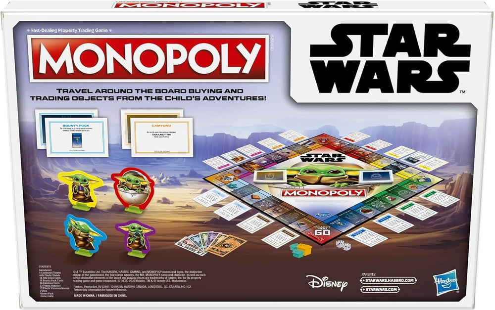 The Child token eating a frog in Monopoly Star Wars The Child Edition