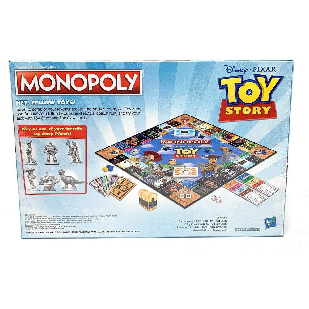 Monopoly Toy Story Jessie token on a colorful board for family fun