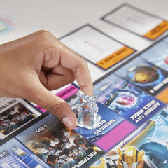 Monopoly Transformers edition Megatron token looms over properties during negotiations