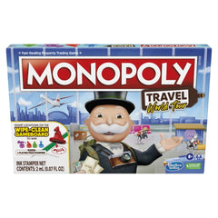 Monopoly Travel World Tour dry-erase gameboard for fresh routes and repeatable play